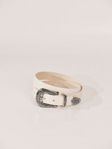 Western Belt | Ivory & Silver
