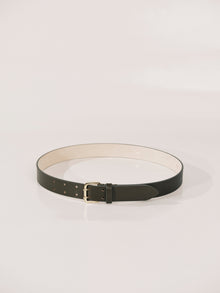 Mini Hutch Belt | Olive & 24K Gold