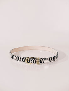 Hollyhock Zebra Calf Hair Mixed Metal | Black & White Zebra Calf Hair & Silver & 24K Gold