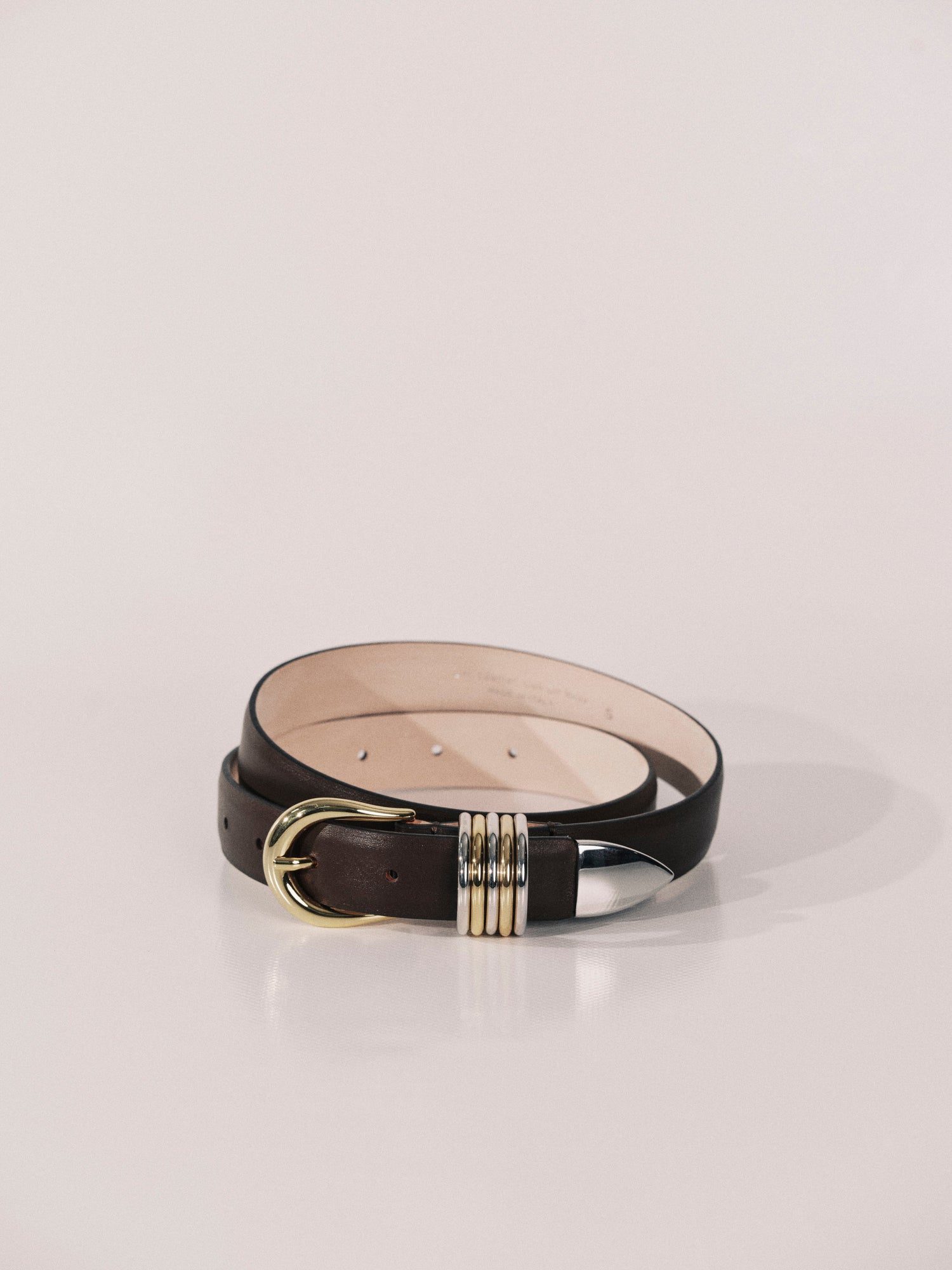 Hollyhock Date Brown Mixed Metal | Date Brown & Silver & 24K Gold