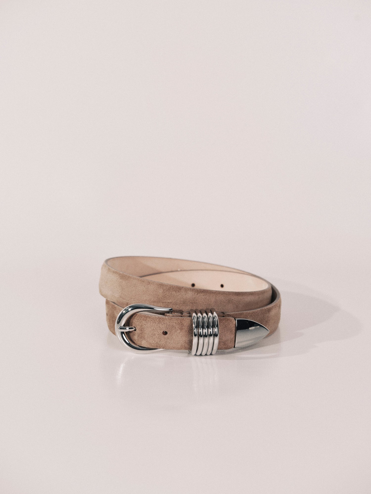 Hollyhock Suede Buff Suede Silver | Buff Suede & Silver