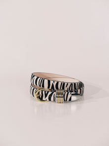 Hollyhock Zebra Calf Hair Mixed Metal | Black & White Zebra Calf Hair & Silver & 24K Gold