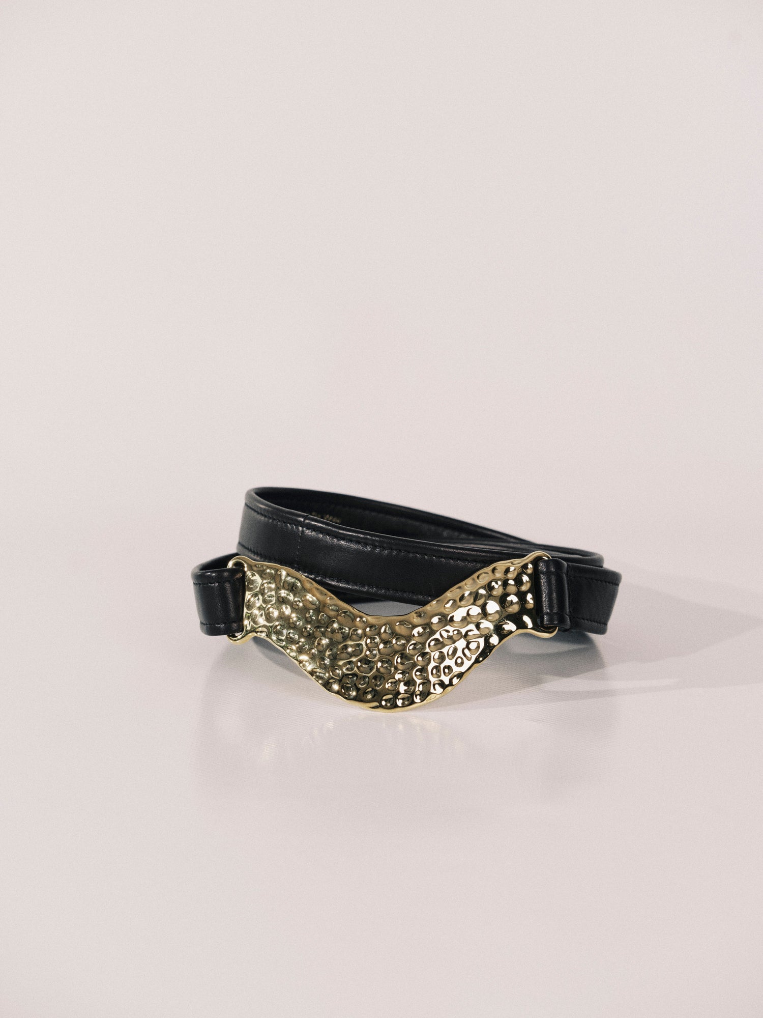 Hammered Brancusi Black Gold | Black & 24K Gold