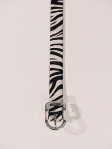 Mija Zebra Calf Hair Silver | Black & White Zebra Calf Hair & Silver