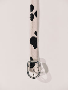 Mija Belt | Black & White & Dalmatian Silver