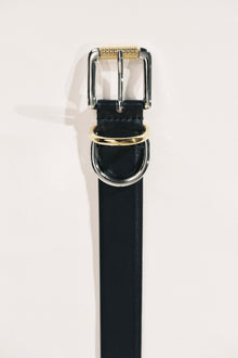 Alegra Belt | Black & Silver & 24K Gold