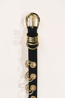 Revenge Belt | Black & 24K Gold