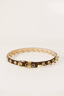 Revenge Belt | Mahogany & 24K Gold