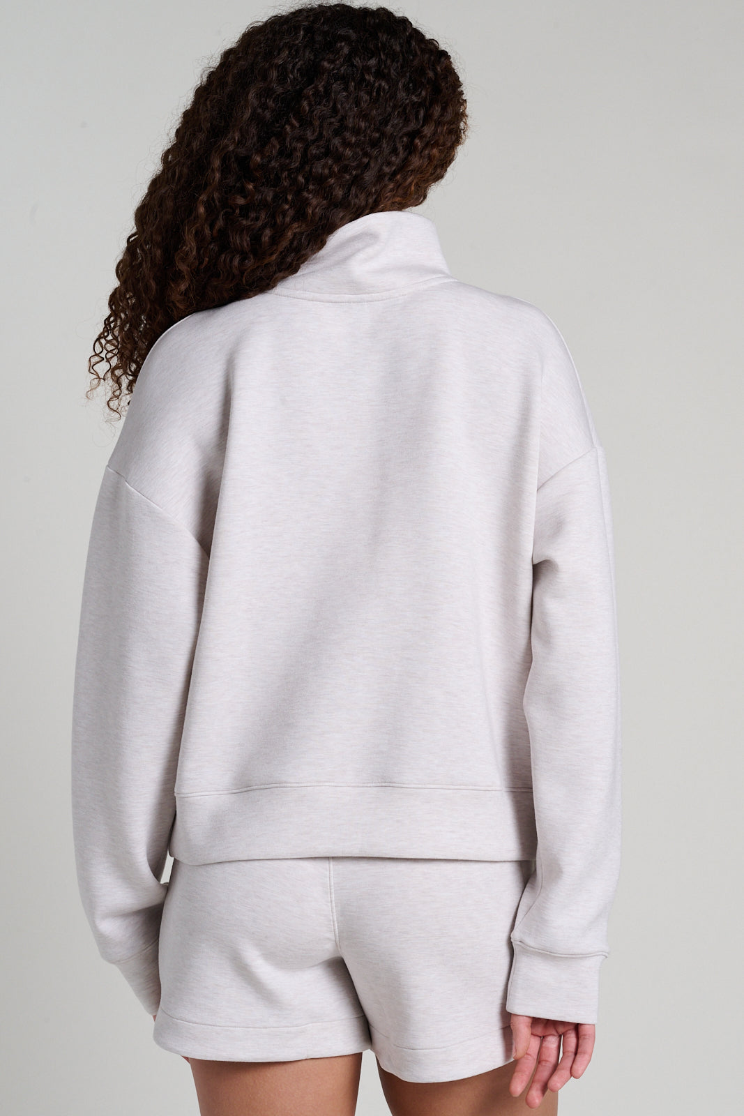 MPG | Dreamweave Long Sleeve Quarter Zip | Heather Moonbeam