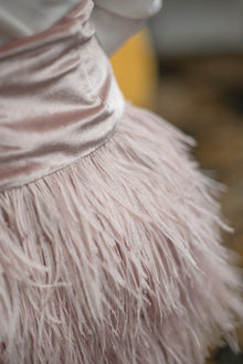 Girl | Feather Skirt | Dusty Pink