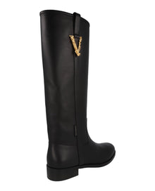 Versace | Virtus Leather Boots