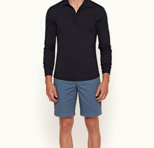 Dane Cotton Twill Longest-Length Cotton Twill Shorts | Blue Smoke