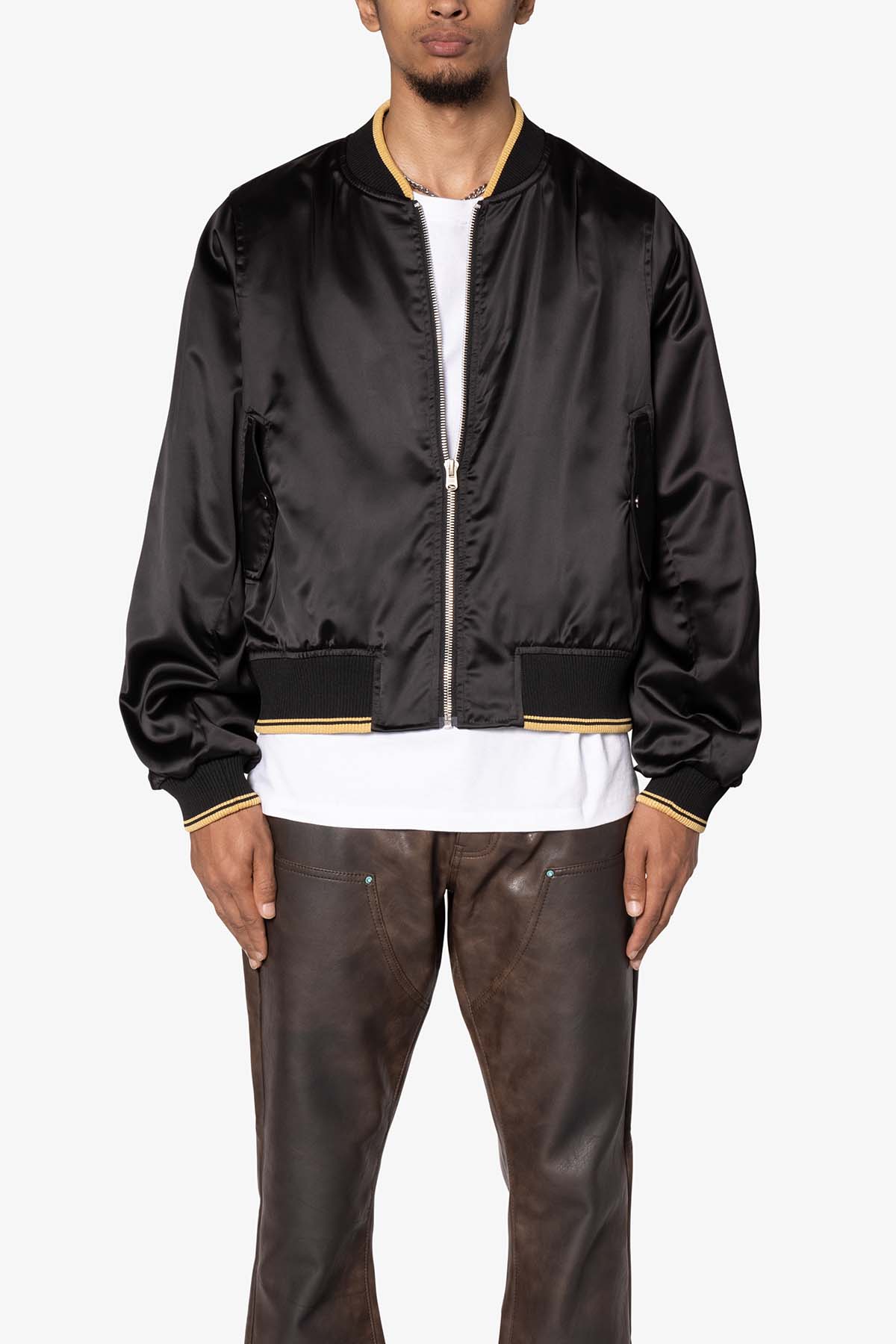 Dark Bark Double Zip Jacket | Black