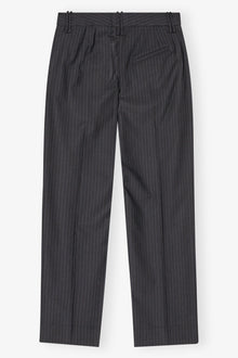 Dark Grey Stripe Suiting Trousers | Phantom