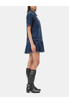 Dark Mini Dress | Mid Blue Stone