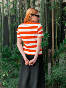 Bold Stripe Tee | Red Stripe