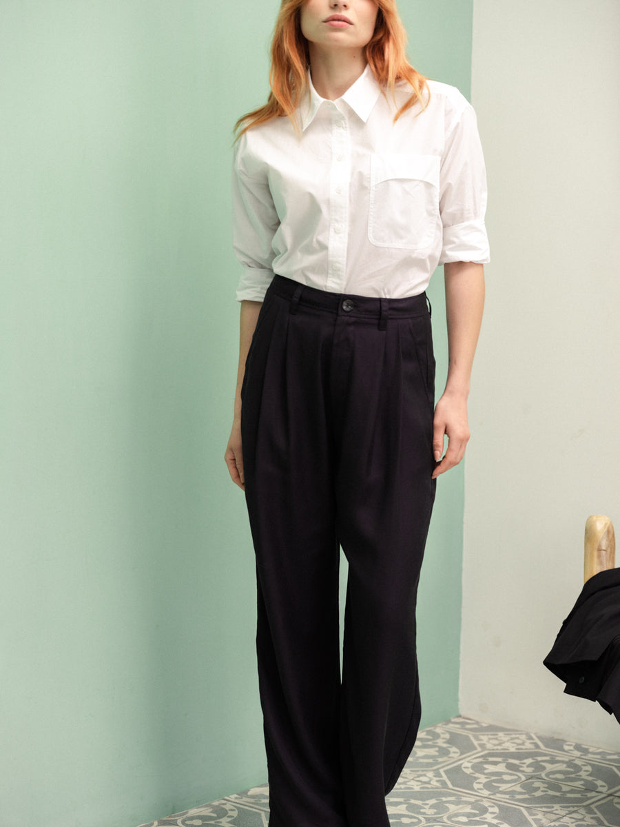 Stride Wide Leg Pant | Black