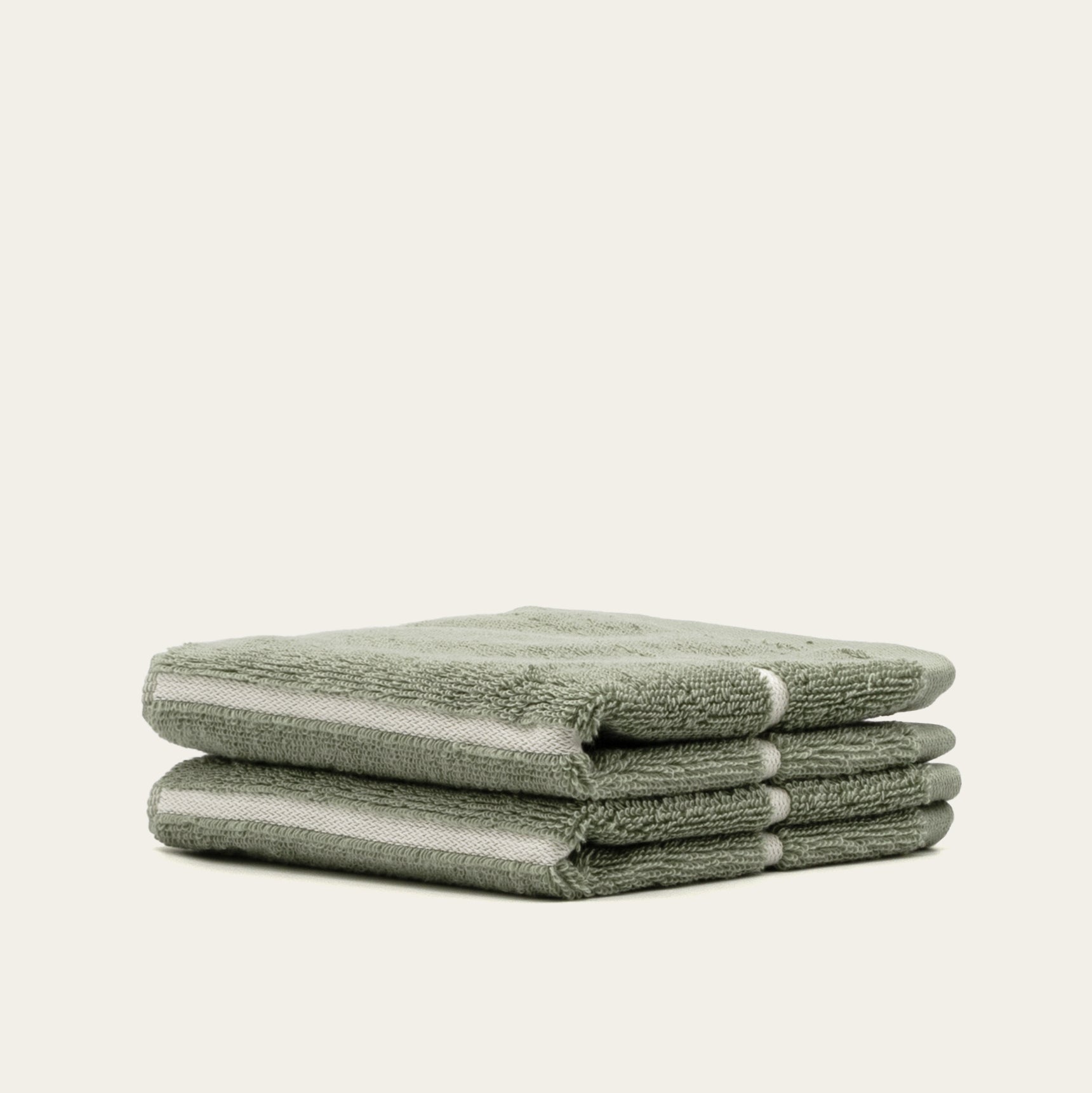 Deia Australian Cotton Towels | Sage/Ecru