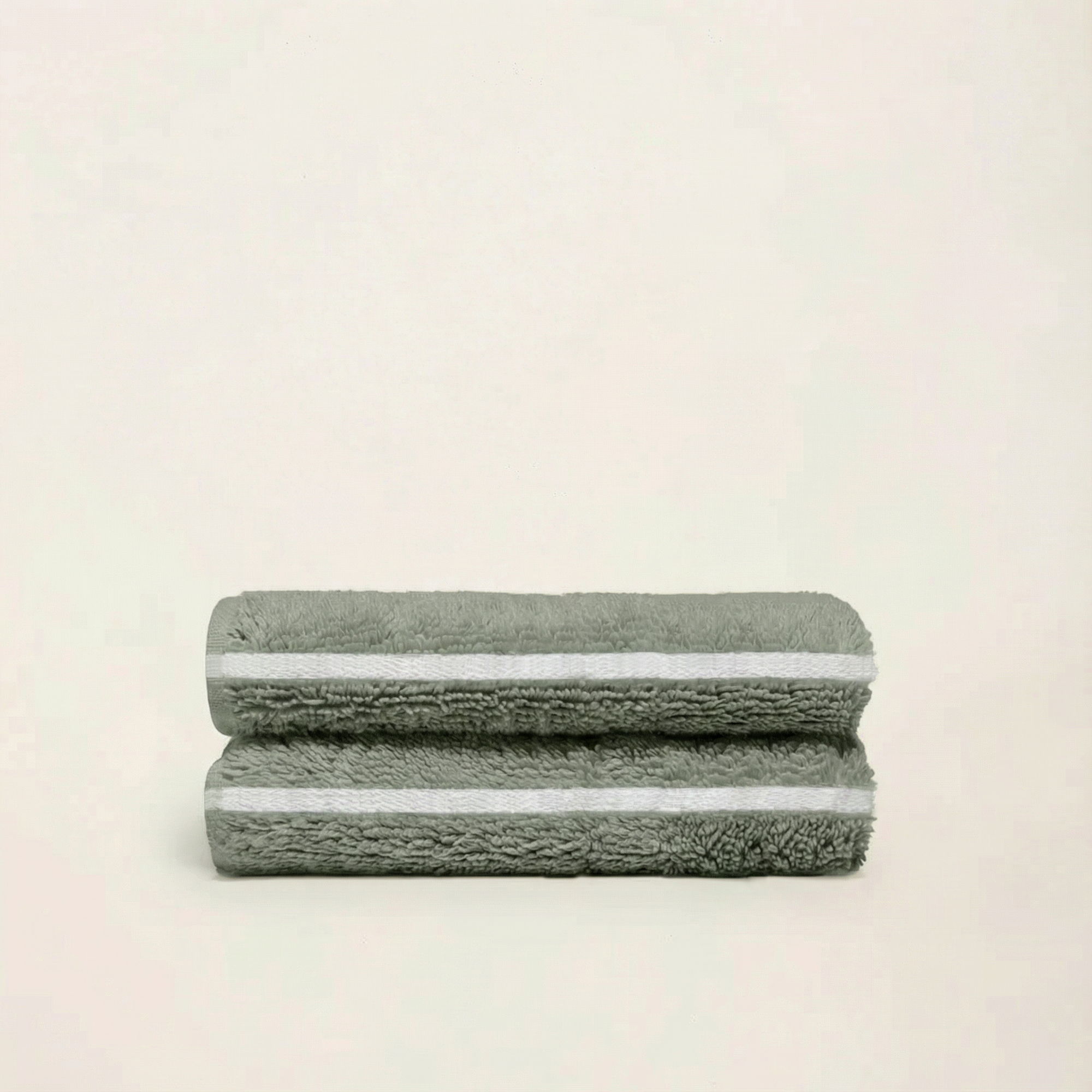 Deia Australian Cotton Towels | Sage/Ecru
