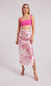 Delphine Crop Tank | Hot Pink