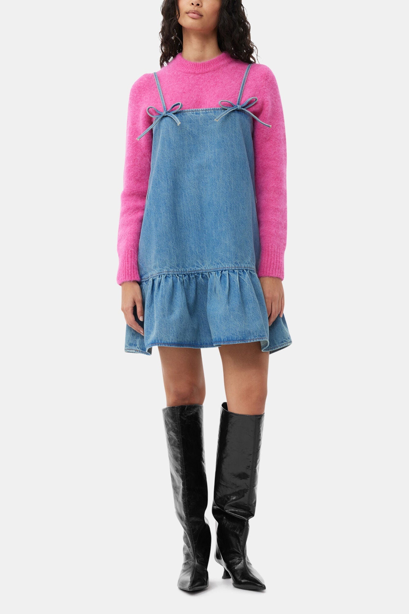 Denim Mini Dress | Tint Wash