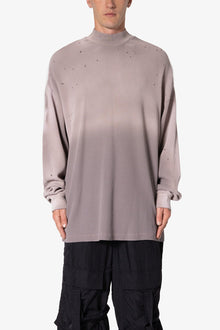 Destroyed Thermal L x S Tee | Mauve