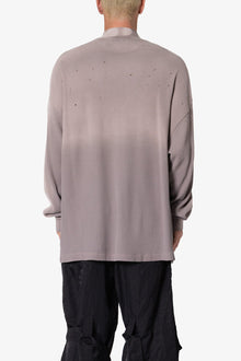 Destroyed Thermal L x S Tee | Mauve