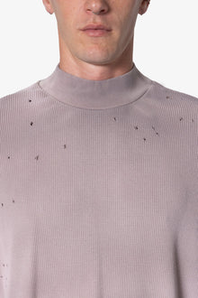 Destroyed Thermal L x S Tee | Mauve