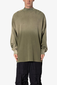 Destroyed Thermal L x S Tee | Vintage Olive