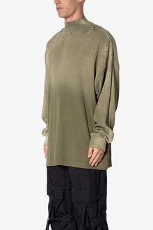 Destroyed Thermal L x S Tee | Vintage Olive
