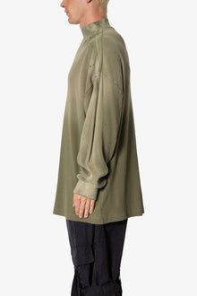 Destroyed Thermal L x S Tee | Vintage Olive