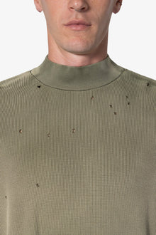 Destroyed Thermal L x S Tee | Vintage Olive