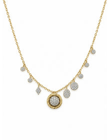 Diamond Constellation Necklace | 14K Yellow And White Gold