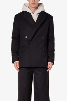 Double Breasted Suit Jacket | Black
