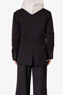 Double Breasted Suit Jacket | Black