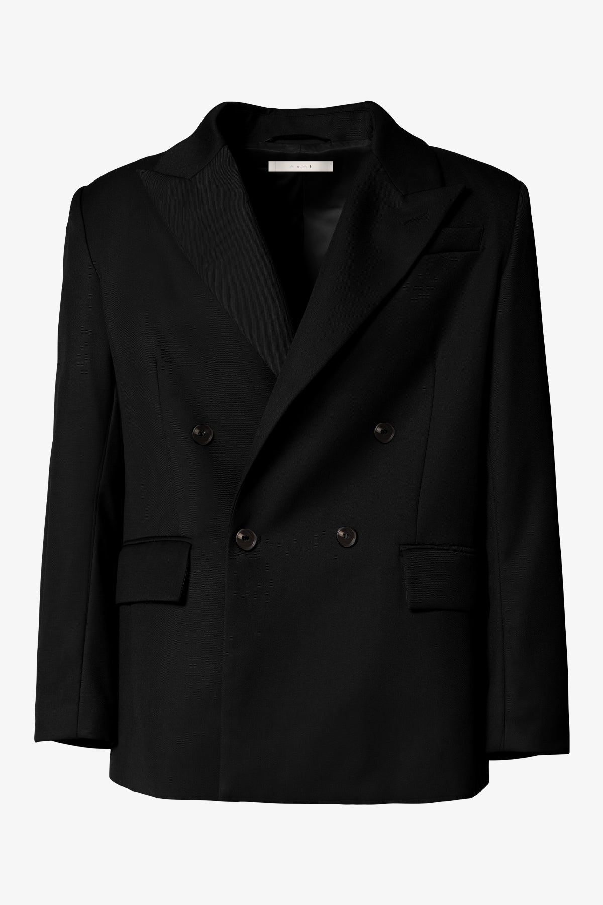 Double Breasted Suit Jacket | Black
