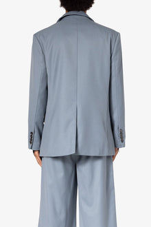 Double Breasted Suit Jacket | Teal