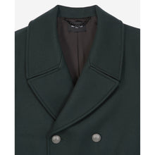 Double-Breasted Bottle Coat In Wool | Men | Dark Green