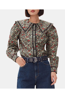 Double Eyelet Denim Belt | Dark Navy