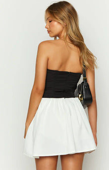 Draven Corset Mini Dress | Black And White