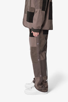 Dual Patchwork Cargo Pants | Olive