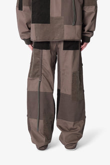 Dual Patchwork Cargo Pants | Olive