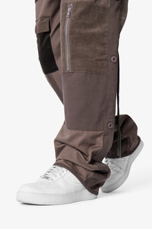 Dual Patchwork Cargo Pants | Olive