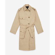 Dual Fabric Long Checked Coat | Women | Beige