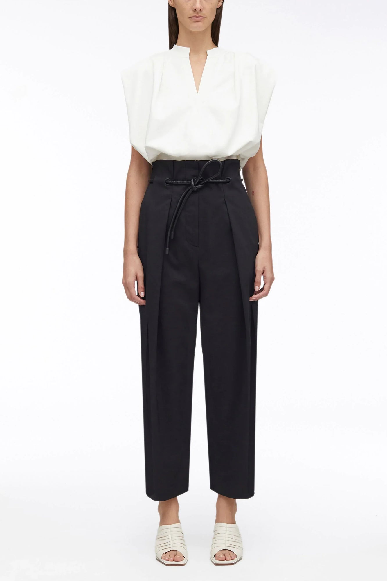 Origami Pleated Pant | Black