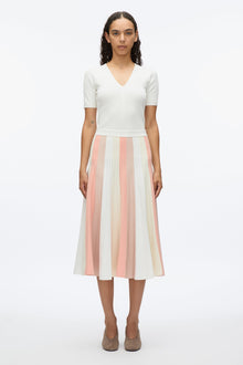 Stripe Knit Skirt | Ivory Multi