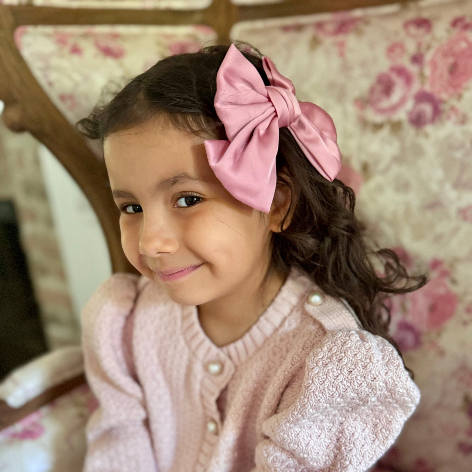 Girl | Abigail Hair Bow Bow | Mauve