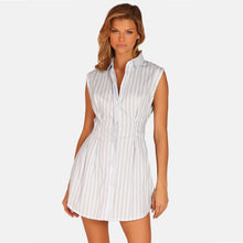OW Collection ELLA Dress Stripe Account 025 - Blue Stripe