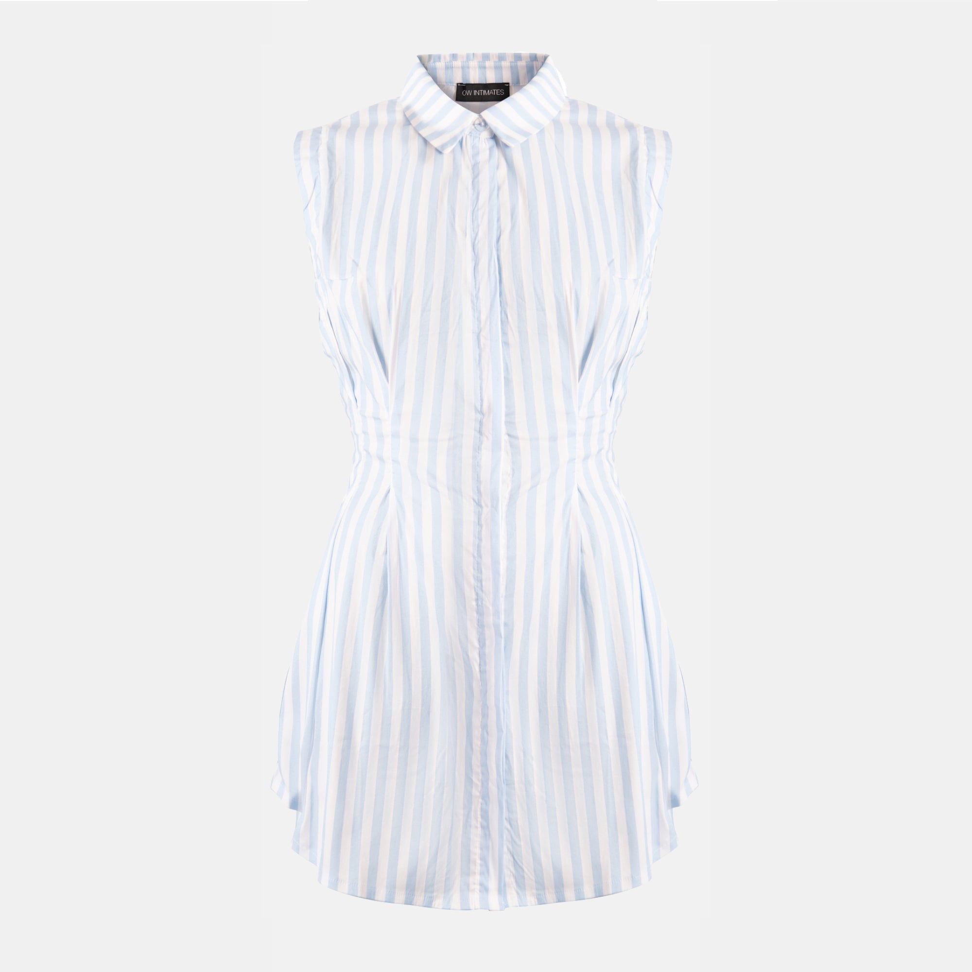 OW Collection ELLA Dress Stripe Account 025 - Blue Stripe