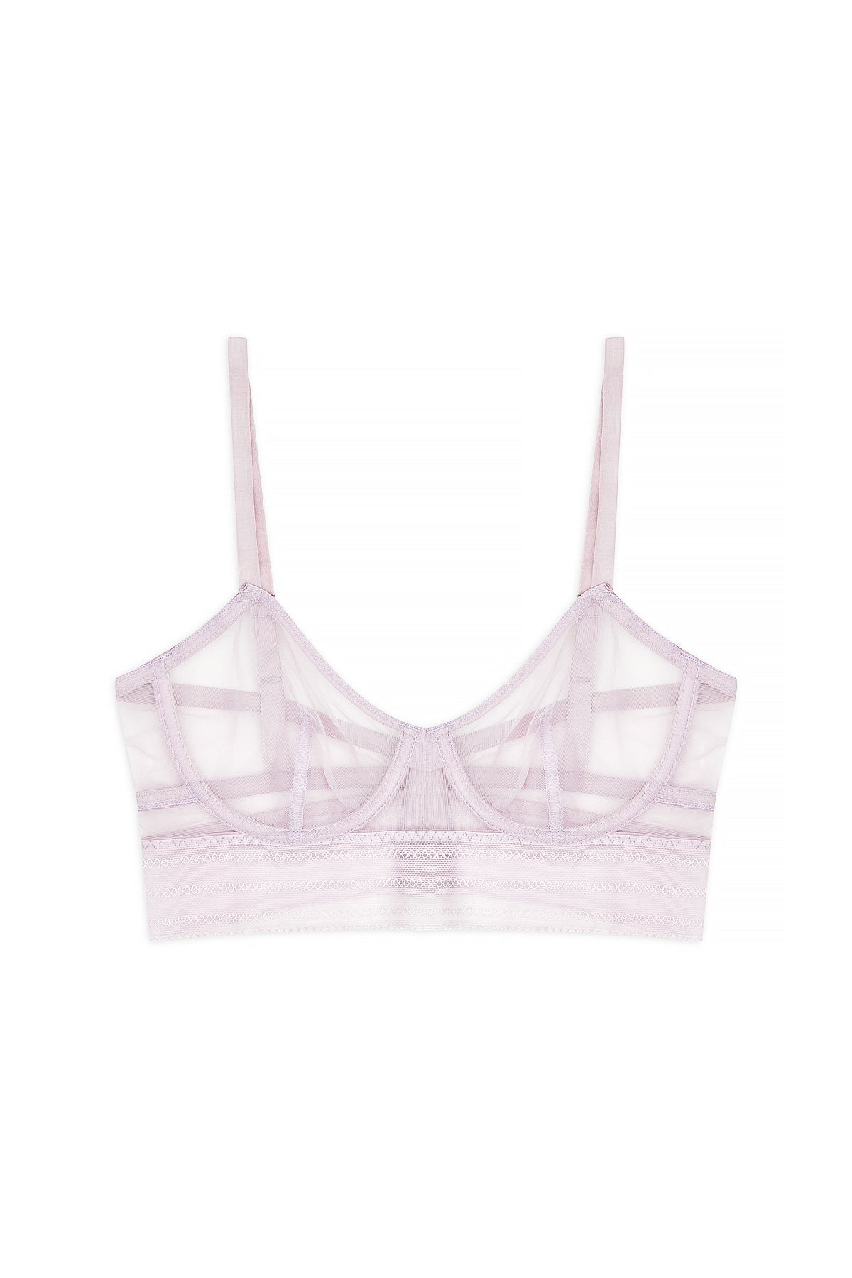 Bare Underwire Full Cup Longline Bra | Lilac